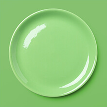 Assiette verte 